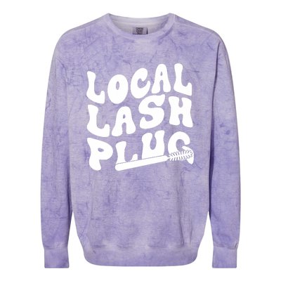 Local Lash Plug Technician Lash Tech Esthetician Colorblast Crewneck Sweatshirt