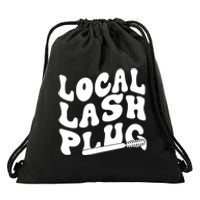 Local Lash Plug Technician Lash Tech Esthetician Drawstring Bag