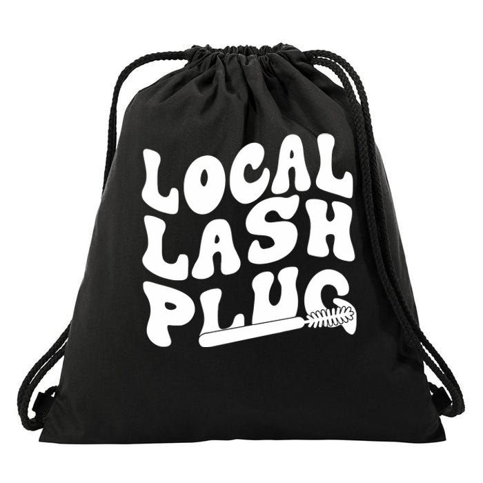 Local Lash Plug Technician Lash Tech Esthetician Drawstring Bag