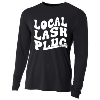 Local Lash Plug Technician Lash Tech Esthetician Cooling Performance Long Sleeve Crew