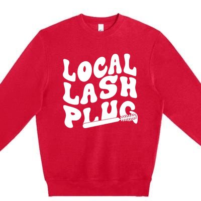 Local Lash Plug Technician Lash Tech Esthetician Premium Crewneck Sweatshirt