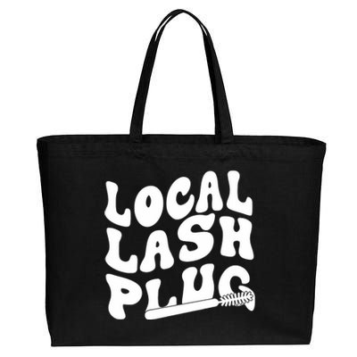 Local Lash Plug Technician Lash Tech Esthetician Cotton Canvas Jumbo Tote