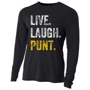 Live Laugh Punt Funny Punts Iowa Lover  Cooling Performance Long Sleeve Crew