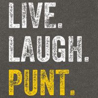 Live Laugh Punt Funny Punts Iowa Lover  Cotton Canvas Backpack
