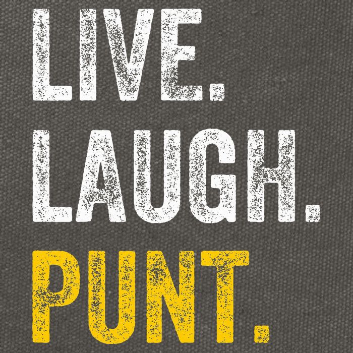 Live Laugh Punt Funny Punts Iowa Lover  Cotton Canvas Backpack