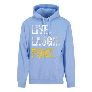 Live Laugh Punt Funny Punts Iowa Lover  Unisex Surf Hoodie