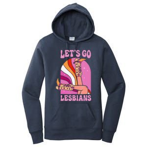 Lgbt Lesbian Pride Month Cow Boots LetS Go Lesbians Women's Pullover Hoodie