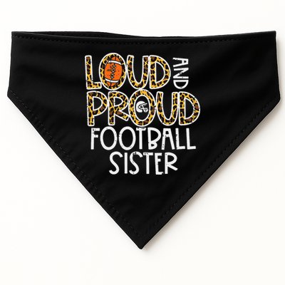 Leopard Loud & Proud American Football Sister Family  USA-Made Doggie Bandana