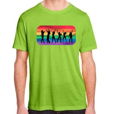 Lgbt Lgbtq Pride Awareness Dancing For Gays And Lesbians Gift Adult ChromaSoft Performance T-Shirt