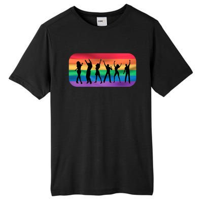 Lgbt Lgbtq Pride Awareness Dancing For Gays And Lesbians Gift Tall Fusion ChromaSoft Performance T-Shirt