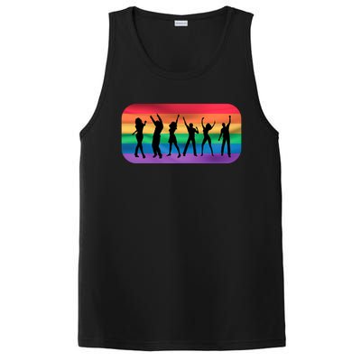 Lgbt Lgbtq Pride Awareness Dancing For Gays And Lesbians Gift PosiCharge Competitor Tank