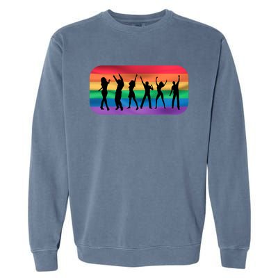 Lgbt Lgbtq Pride Awareness Dancing For Gays And Lesbians Gift Garment-Dyed Sweatshirt