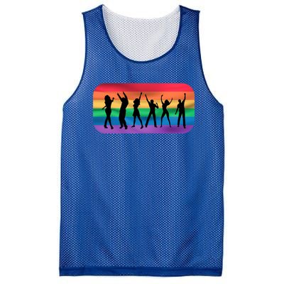 Lgbt Lgbtq Pride Awareness Dancing For Gays And Lesbians Gift Mesh Reversible Basketball Jersey Tank