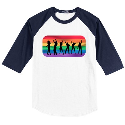 Lgbt Lgbtq Pride Awareness Dancing For Gays And Lesbians Gift Baseball Sleeve Shirt