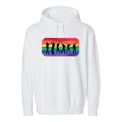 Lgbt Lgbtq Pride Awareness Dancing For Gays And Lesbians Gift Garment-Dyed Fleece Hoodie