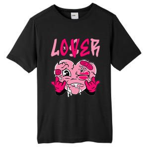 Loser Lover Pink Drip Heart Matching Tall Fusion ChromaSoft Performance T-Shirt