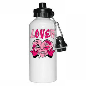 Loser Lover Pink Drip Heart Matching Aluminum Water Bottle