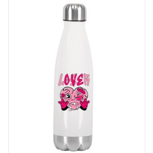 Loser Lover Pink Drip Heart Matching Stainless Steel Insulated Water Bottle