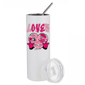 Loser Lover Pink Drip Heart Matching Stainless Steel Tumbler