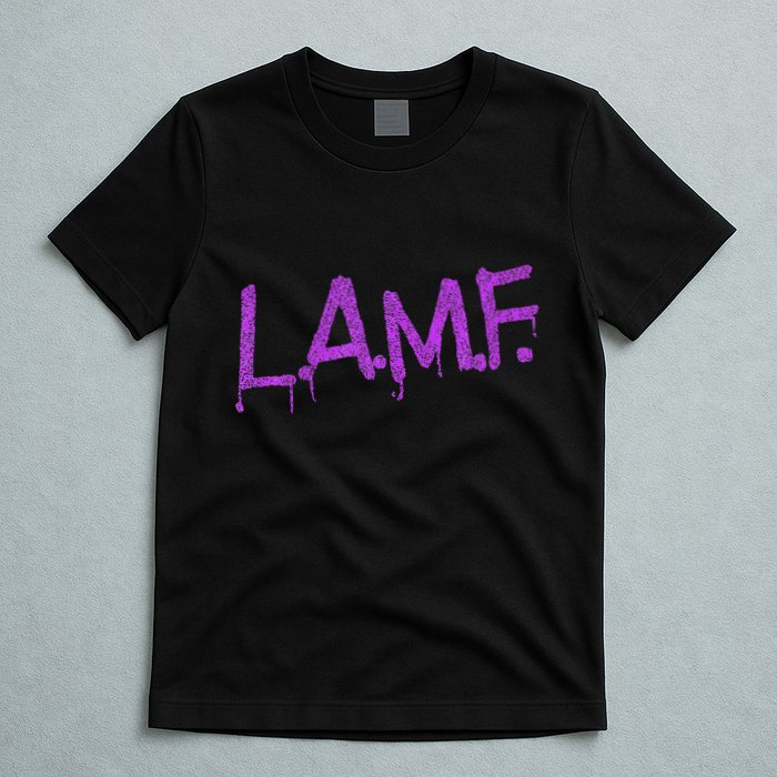 L.A.M.F. Lamf Punk Rock Retro Debbie Funtime Summer Camp T-Shirt