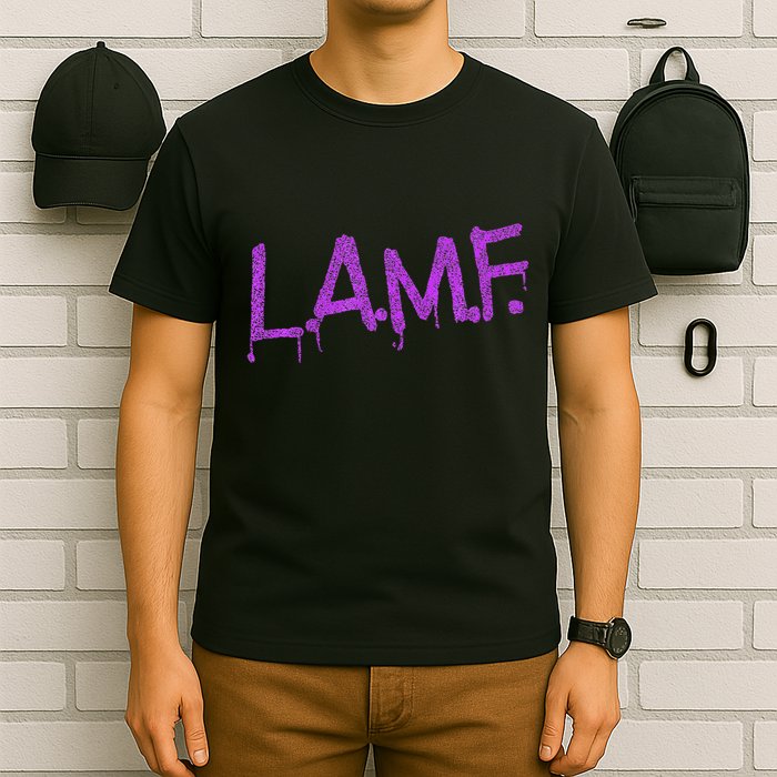 L.A.M.F. Lamf Punk Rock Retro Debbie Funtime Summer Camp T-Shirt