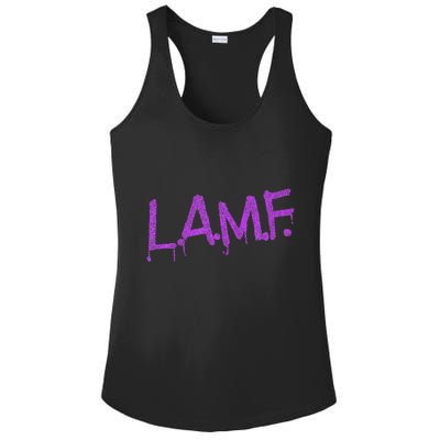 L.A.M.F. Lamf Punk Rock Retro Debbie Funtime Summer Camp Ladies PosiCharge Competitor Racerback Tank