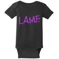 L.A.M.F. Lamf Punk Rock Retro Debbie Funtime Summer Camp Baby Bodysuit
