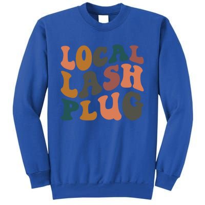 Local Lash Plug Lash Tech Lash Artist Retro Eyelash Gift Tall Sweatshirt