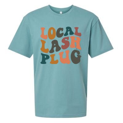 Local Lash Plug Lash Tech Lash Artist Retro Eyelash Gift Sueded Cloud Jersey T-Shirt