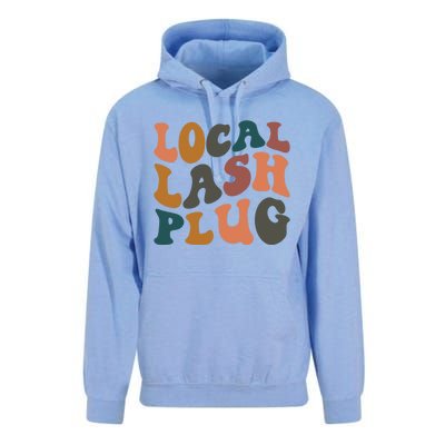 Local Lash Plug Lash Tech Lash Artist Retro Eyelash Gift Unisex Surf Hoodie