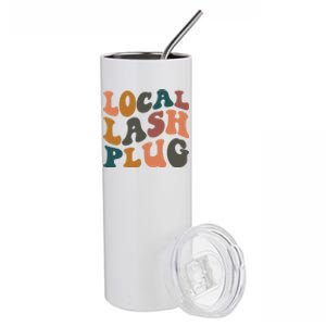 Local Lash Plug Lash Tech Lash Artist Retro Eyelash Gift Stainless Steel Tumbler