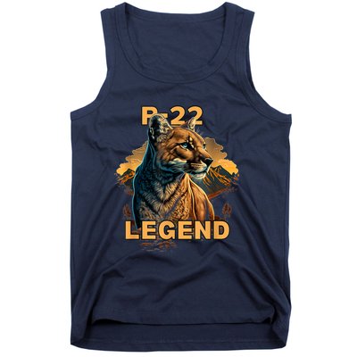 Legend Lion P22 Mountain Lion Silver Lake Tank Top