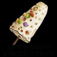 LetS Lgbt Pride Vibes Retro 70s Style Ice Creams 16oz Travel Tumbler