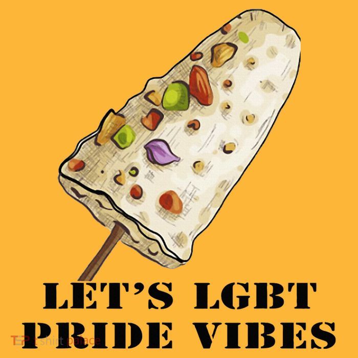 LetS Lgbt Pride Vibes Retro 70s Style Ice Creams Sustainable Knit Beanie