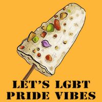 LetS Lgbt Pride Vibes Retro 70s Style Ice Creams Pom Pom 12in Knit Beanie