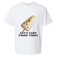 LetS Lgbt Pride Vibes Retro 70s Style Ice Creams Sueded Cloud Jersey T-Shirt
