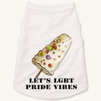 LetS Lgbt Pride Vibes Retro 70s Style Ice Creams Doggie Tank