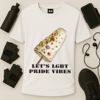 LetS Lgbt Pride Vibes Retro 70s Style Ice Creams Performance Shirt
