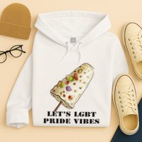 LetS Lgbt Pride Vibes Retro 70s Style Ice Creams Hoodie