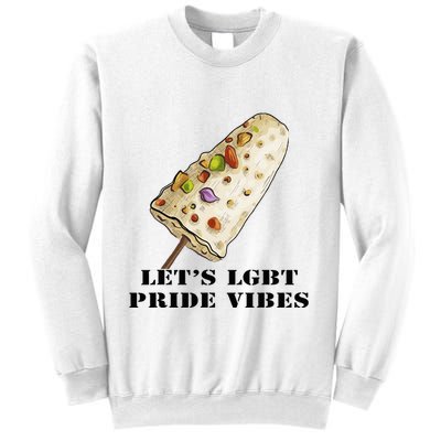 LetS Lgbt Pride Vibes Retro 70s Style Ice Creams Sweatshirt
