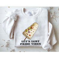 LetS Lgbt Pride Vibes Retro 70s Style Ice Creams Sweatshirt
