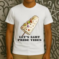 LetS Lgbt Pride Vibes Retro 70s Style Ice Creams T-Shirt