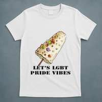 LetS Lgbt Pride Vibes Retro 70s Style Ice Creams T-Shirt