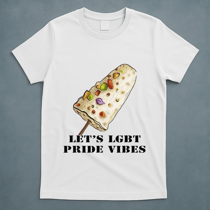LetS Lgbt Pride Vibes Retro 70s Style Ice Creams T-Shirt