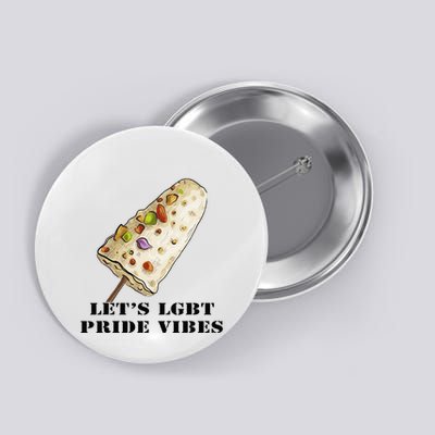 LetS Lgbt Pride Vibes Retro 70s Style Ice Creams Button