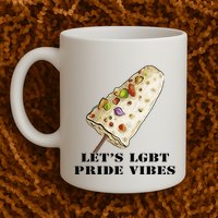 LetS Lgbt Pride Vibes Retro 70s Style Ice Creams Mug