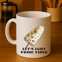 LetS Lgbt Pride Vibes Retro 70s Style Ice Creams Mug