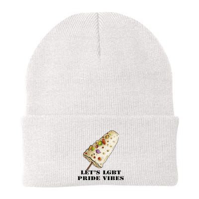 LetS Lgbt Pride Vibes Retro 70s Style Ice Creams Beanie
