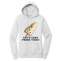 LetS Lgbt Pride Vibes Retro 70s Style Ice Creams Women's Pullover Hoodie