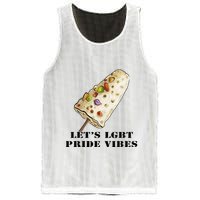 LetS Lgbt Pride Vibes Retro 70s Style Ice Creams Mesh Reversible Basketball Jersey Tank